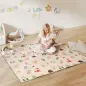 Alfombra Bebé Acolchada Plegable Reversible 150x180 cm Tapete de Actividades Bebé XPE Impermeable Multicolor