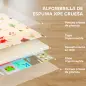 Alfombra Bebé Acolchada Plegable Reversible 150x180 cm Tapete de Actividades Bebé XPE Impermeable Multicolor