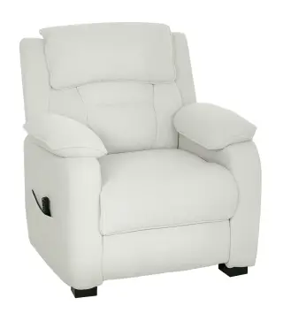 Sillón relax eléctrico sillón reclinable puerto USB reposapiés bolsillos laterales mando a distancia 86x90x103cm crema