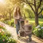 Carrito para Perros Pequeños con Cesta de Almacenaje Ventanas de Malla y Cinturón de Seguridad 77x44x102 cm Café Carrito para Perros Pequeños con Cesta de Almacenaje Ventanas de Malla y Cinturón de Seguridad 77x44x102 cm Café