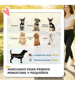 Carrito para Perros Pequeños con Cesta de Almacenaje Ventanas de Malla y Cinturón de Seguridad 77x44x102 cm Café