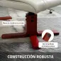 Sillón Reclinable con Reposapiés y Estructura de Madera Carga 150 kg Butaca para Dormitorio Crema