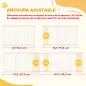 Barrera de Seguridad para Perros Pequeños Extensible 67-93,5 cm Altura 45 cm para Puertas y Escaleras Blanco Barrera de Seguridad para Perros Pequeños Extensible 67-93,5 cm Altura 45 cm para Puertas y Escaleras Blanco