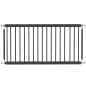 Barrera de Seguridad para Perros Pequeños Extensible 67-93,5 cm Altura 45 cm para Puertas y Escaleras Negro