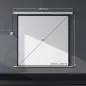 Pantalla de Proyector Eléctrica 92 Pulgadas Pantalla de Proyección con Control Remoto Formato 1:1 HD 4K Blanco
