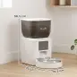 Comedero Automático 4L WiFi 2.4G para Gatos Perros con Control App 2 Cuencos 1-10 Comidas al Día Grabadora Voz 10s