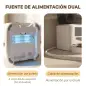 Comedero Automático 4L WiFi 2.4G para Gatos Perros con Control App 2 Cuencos 1-10 Comidas al Día Grabadora Voz 10s