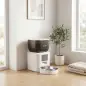 Comedero Automático 4L WiFi 2.4G para Gatos Perros con Control App 2 Cuencos 1-10 Comidas al Día Grabadora Voz 10s