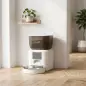 Comedero Automático 4L WiFi 2.4G para Gatos Perros con Control App 2 Cuencos 1-10 Comidas al Día Grabadora Voz 10s