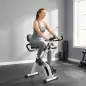 Bicicleta Estática Plegable con 8 Niveles de Resistencia Volante Pantalla LCD Bluetooth Pulsómetro y Sillín Ajustable
