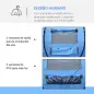 Tienda de Camping Pop-up con Ventanas Bolsillos y Bolsa de Transporte Impermeable Anti-UV 263,5x220x123 cm Azul