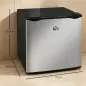 Congelador Vertical de 35 L con Temperatura Ajustable -24 °C a -14 °C Puerta Reversible y Estante Extraíble Plateado