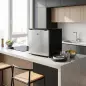 Congelador Vertical de 35 L con Temperatura Ajustable -24 °C a -14 °C Puerta Reversible y Estante Extraíble Plateado