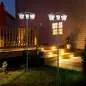 Conjunto de 2 Farolas Solares de Exterior con 3 Luces LED Impermeable IP44 para Camino Terraza 51,5x47x182,5 cm Negro Conjunto de 2 Farolas Solares de Exterior con 3 Luces LED Impermeable IP44 para Camino Terraza 51,5x47x182,5 cm Negro