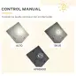 Conjunto de 2 Farolas Solares de Exterior con 3 Luces LED Impermeable IP44 para Camino Terraza 51,5x47x182,5 cm Negro Conjunto de 2 Farolas Solares de Exterior con 3 Luces LED Impermeable IP44 para Camino Terraza 51,5x47x182,5 cm Negro
