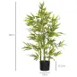 Juego de 2 Bambús Artificiales 90 cm con Maceta Plantas Sintéticas para Decoración Hogar Salón Oficina Verde Juego de 2 Bambús Artificiales 90 cm con Maceta Plantas Sintéticas para Decoración Hogar Salón Oficina Verde