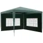 Conjunto de 1 Carpa de Jardín 3x3 m Anti-UV Impermeable y 2 Paredes Laterales 3x2 m para Carpa 3x3 m y 3x6 m Verde Conjunto de 1 Carpa de Jardín 3x3 m Anti-UV Impermeable y 2 Paredes Laterales 3x2 m para Carpa 3x3 m y 3x6 m Verde