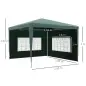 Conjunto de 1 Carpa de Jardín 3x3 m Anti-UV Impermeable y 2 Paredes Laterales 3x2 m para Carpa 3x3 m y 3x6 m Verde Conjunto de 1 Carpa de Jardín 3x3 m Anti-UV Impermeable y 2 Paredes Laterales 3x2 m para Carpa 3x3 m y 3x6 m Verde