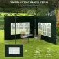 Conjunto de 1 Carpa de Jardín 3x3 m Anti-UV Impermeable y 2 Paredes Laterales 3x2 m para Carpa 3x3 m y 3x6 m Verde Conjunto de 1 Carpa de Jardín 3x3 m Anti-UV Impermeable y 2 Paredes Laterales 3x2 m para Carpa 3x3 m y 3x6 m Verde