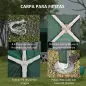 Conjunto de 1 Carpa de Jardín 3x3 m Anti-UV Impermeable y 2 Paredes Laterales 3x2 m para Carpa 3x3 m y 3x6 m Verde Conjunto de 1 Carpa de Jardín 3x3 m Anti-UV Impermeable y 2 Paredes Laterales 3x2 m para Carpa 3x3 m y 3x6 m Verde
