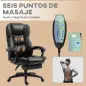 Conjunto 1 Silla de Masaje Reclinable 68,5x68,5x113-121 cm y 1 Alfombra Protectora de Suelo 90x120 cm Negro Transparente Conjunto 1 Silla de Masaje Reclinable 68,5x68,5x113-121 cm y 1 Alfombra Protectora de Suelo 90x120 cm Negro Transparente