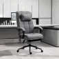 Conjunto de 1 Silla de Masaje Reclinable con 6 Puntos de Masaje y 1 Alfombra Protectora de Suelo Gris y Transparente Conjunto de 1 Silla de Masaje Reclinable con 6 Puntos de Masaje y 1 Alfombra Protectora de Suelo Gris y Transparente