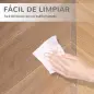 Conjunto de 1 Silla de Masaje Reclinable con 6 Puntos de Masaje y 1 Alfombra Protectora de Suelo Gris y Transparente Conjunto de 1 Silla de Masaje Reclinable con 6 Puntos de Masaje y 1 Alfombra Protectora de Suelo Gris y Transparente