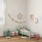 Conjunto para Niños Incluye 1 Cama Infantil Carga Máxima 40 kg 143x77x60 cm y 1 Baúl de Almacenamiento 60x37x39 cm Verde Conjunto para Niños Incluye 1 Cama Infantil Carga Máxima 40 kg 143x77x60 cm y 1 Baúl de Almacenamiento 60x37x39 cm Verde