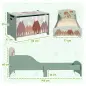 Conjunto para Niños Incluye 1 Cama Infantil Carga Máxima 40 kg 143x77x60 cm y 1 Baúl de Almacenamiento 60x37x39 cm Verde Conjunto para Niños Incluye 1 Cama Infantil Carga Máxima 40 kg 143x77x60 cm y 1 Baúl de Almacenamiento 60x37x39 cm Verde