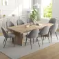 Pack de 8 Sillas de Comedor Modernas Sillas de Cocina Tapizada en Terciopelo con Respaldo Alto 50x52x83 cm Gris Pack de 8 Sillas de Comedor Modernas Sillas de Cocina Tapizada en Terciopelo con Respaldo Alto 50x52x83 cm Gris