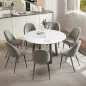 Pack de 8 Sillas de Comedor Modernas Sillas de Cocina Tapizada en Terciopelo con Respaldo Alto 50x52x83 cm Gris Pack de 8 Sillas de Comedor Modernas Sillas de Cocina Tapizada en Terciopelo con Respaldo Alto 50x52x83 cm Gris
