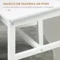 Juego de 4 Sillas de Comedor Silla de Cocina con Respaldo de Listones Marco de Madera de Pino 41x46,5x85,5 cm Blanco Juego de 4 Sillas de Comedor Silla de Cocina con Respaldo de Listones Marco de Madera de Pino 41x46,5x85,5 cm Blanco