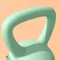 3 Pesas Rusas 6/8/10 kg Kettlebell Relleno de Arena Metálica y Mango Antideslizante para Entrenamiento en Casa Verde