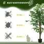 Pack de 2 Plantas Artificiales con Troncos Naturales 150 cm Ficus Sintéticas con 882 Hojas Decoración para Hogar Verde Pack de 2 Plantas Artificiales con Troncos Naturales 150 cm Ficus Sintéticas con 882 Hojas Decoración para Hogar Verde