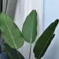 2 Palmas Artificiales 120 cm Plantas Artificiales Árboles Artificiales con 7 Hojas y Maceta para Decoración Hogar Verde
