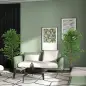 Pack de 2 Plantas Artificiales con Troncos Naturales 180 cm Ficus Sintética con 1260 Hojas Decoración para Hogar Verde Pack de 2 Plantas Artificiales con Troncos Naturales 180 cm Ficus Sintética con 1260 Hojas Decoración para Hogar Verde