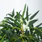 Pack de 2 Bambú Artificiales 150 cm con 1095 Hojas Maceta Decoración para Interior Hogar Verde
