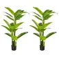Pack de 2 Plataneras Plantas Artificiales 150 cm con Maceta y 18 Hojas para Decoración de Hogar Salón Verde Pack de 2 Plataneras Plantas Artificiales 150 cm con Maceta y 18 Hojas para Decoración de Hogar Salón Verde