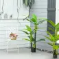 Pack de 2 Plataneras Plantas Artificiales 150 cm con Maceta y 18 Hojas para Decoración de Hogar Salón Verde Pack de 2 Plataneras Plantas Artificiales 150 cm con Maceta y 18 Hojas para Decoración de Hogar Salón Verde