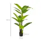 Pack de 2 Plataneras Plantas Artificiales 150 cm con Maceta y 18 Hojas para Decoración de Hogar Salón Verde Pack de 2 Plataneras Plantas Artificiales 150 cm con Maceta y 18 Hojas para Decoración de Hogar Salón Verde
