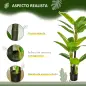Pack de 2 Plataneras Plantas Artificiales 150 cm con Maceta y 18 Hojas para Decoración de Hogar Salón Verde Pack de 2 Plataneras Plantas Artificiales 150 cm con Maceta y 18 Hojas para Decoración de Hogar Salón Verde