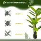 Pack de 2 Plataneras Plantas Artificiales 150 cm con Maceta y 18 Hojas para Decoración de Hogar Salón Verde Pack de 2 Plataneras Plantas Artificiales 150 cm con Maceta y 18 Hojas para Decoración de Hogar Salón Verde