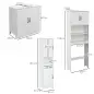 Conjunto de Baño Incluye 1 Mueble sobre Inodoro 1 Columna de Baño 1 Mueble para Debajo del Lavabo Blanco Conjunto de Baño Incluye 1 Mueble sobre Inodoro 1 Columna de Baño 1 Mueble para Debajo del Lavabo Blanco