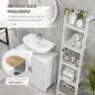 Conjunto de Baño Incluye 1 Mueble sobre Inodoro 1 Columna de Baño 1 Mueble para Debajo del Lavabo Blanco Conjunto de Baño Incluye 1 Mueble sobre Inodoro 1 Columna de Baño 1 Mueble para Debajo del Lavabo Blanco