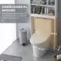 Conjunto de Baño Incluye 1 Mueble sobre Inodoro 1 Columna de Baño 1 Mueble para Debajo del Lavabo Blanco Conjunto de Baño Incluye 1 Mueble sobre Inodoro 1 Columna de Baño 1 Mueble para Debajo del Lavabo Blanco