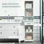 Conjunto de Baño Incluye 1 Mueble sobre Inodoro 1 Columna de Baño 1 Mueble para Debajo del Lavabo Blanco Conjunto de Baño Incluye 1 Mueble sobre Inodoro 1 Columna de Baño 1 Mueble para Debajo del Lavabo Blanco