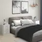 Conjunto de 2 Mesitas de Noche con 3 Cajones para Dormitorio o Salón 40x35x58 cm Blanco