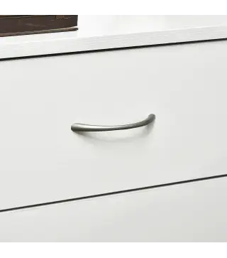 Conjunto de 2 Mesitas de Noche con 3 Cajones para Dormitorio o Salón 40x35x58 cm Blanco
