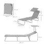 Set de 2 Tumbonas de Jardín Reclinables con Toldo Desmontable y Respaldo Ajustable en 4 Niveles 187x58x36cm Gris Claro Set de 2 Tumbonas de Jardín Reclinables con Toldo Desmontable y Respaldo Ajustable en 4 Niveles 187x58x36cm Gris Claro