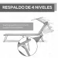 Set de 2 Tumbonas de Jardín Reclinables con Toldo Desmontable y Respaldo Ajustable en 4 Niveles 187x58x36cm Gris Claro Set de 2 Tumbonas de Jardín Reclinables con Toldo Desmontable y Respaldo Ajustable en 4 Niveles 187x58x36cm Gris Claro